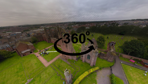 Arbroath Abbey Aerial 360