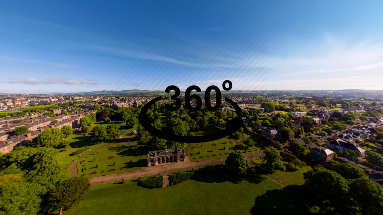 Baxter Park 360 View Rising View Aerial Drone Video & Photography