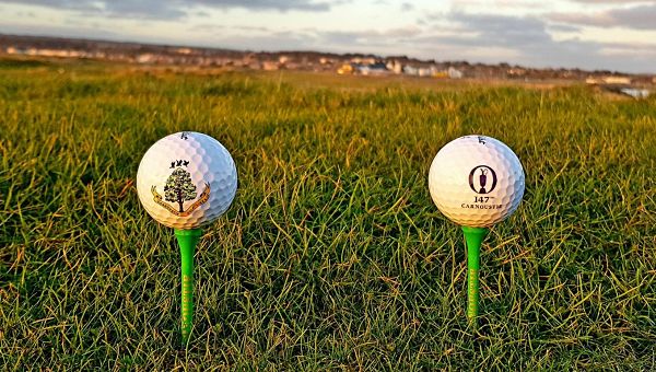 carnoustie-championship golf course aerial drone filming